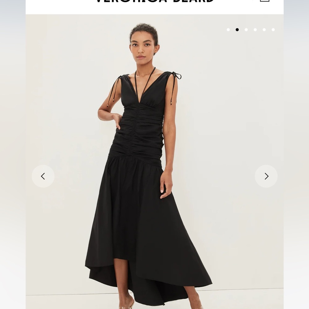 NWT Veronica Beard Perrin Maxi Dress Black 8